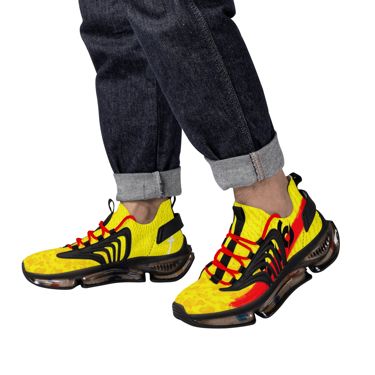 316| Slay the dragon Air Heel React Sneakers