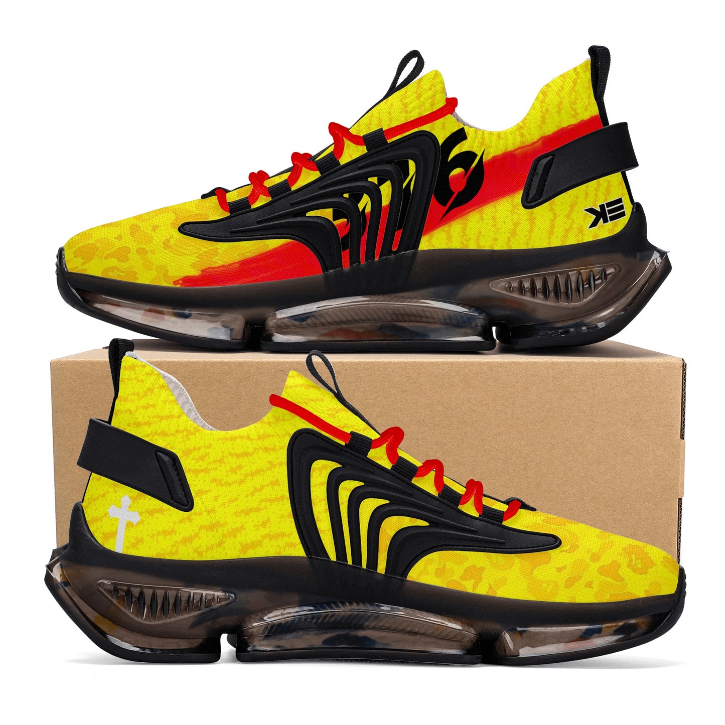 316| Slay the dragon Air Heel React Sneakers