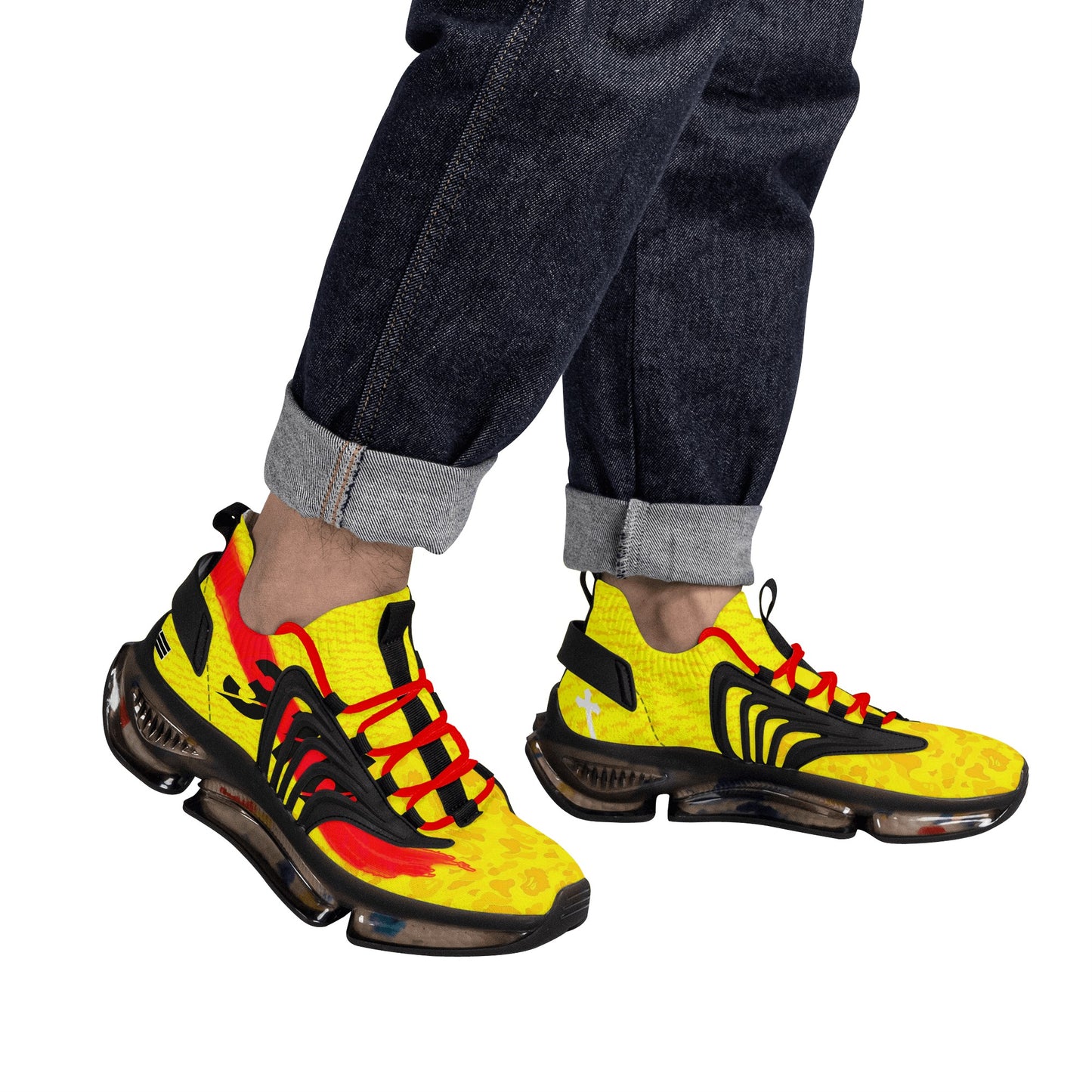 316| Slay the dragon Air Heel React Sneakers