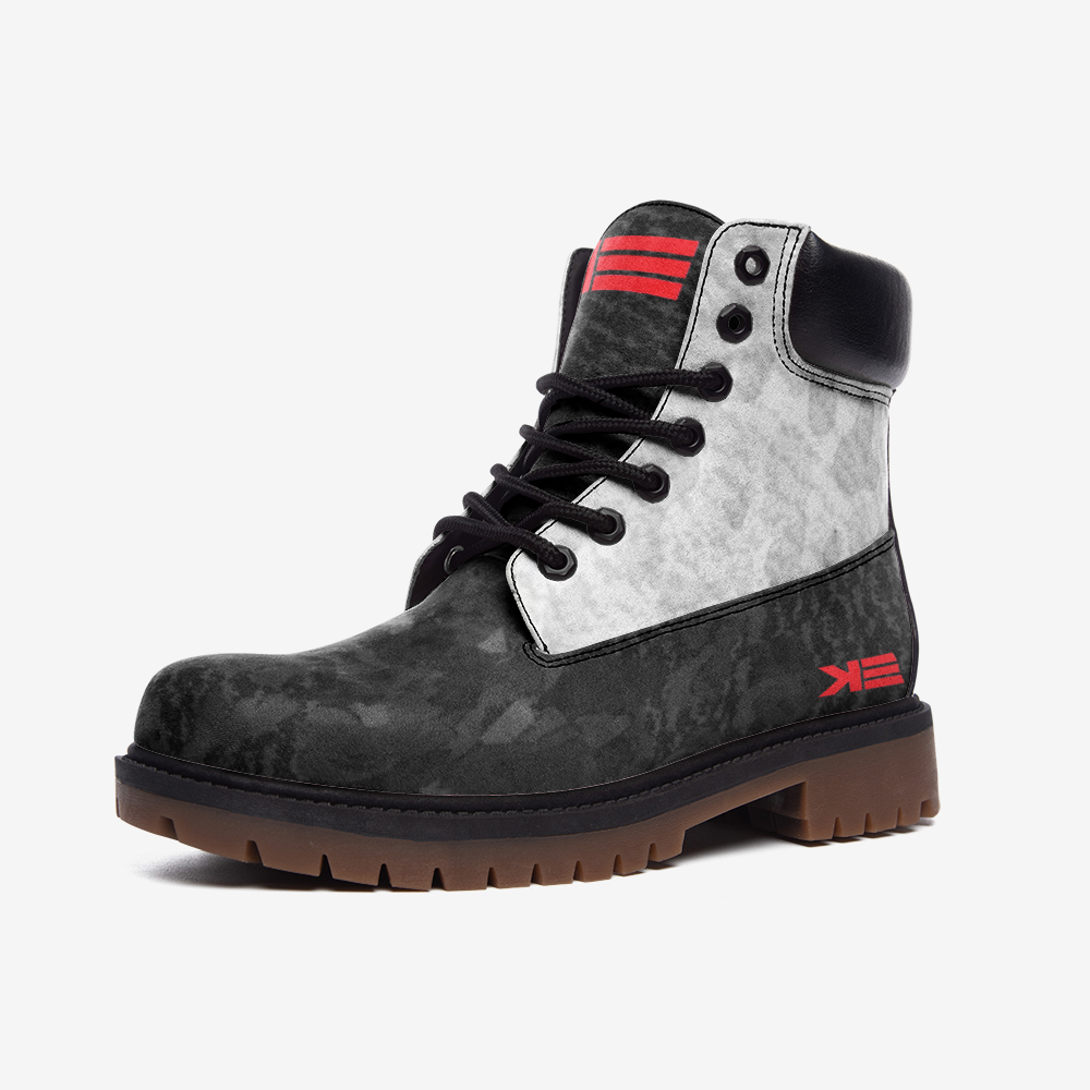 Koncrete Eden Tiger camo Leather boots