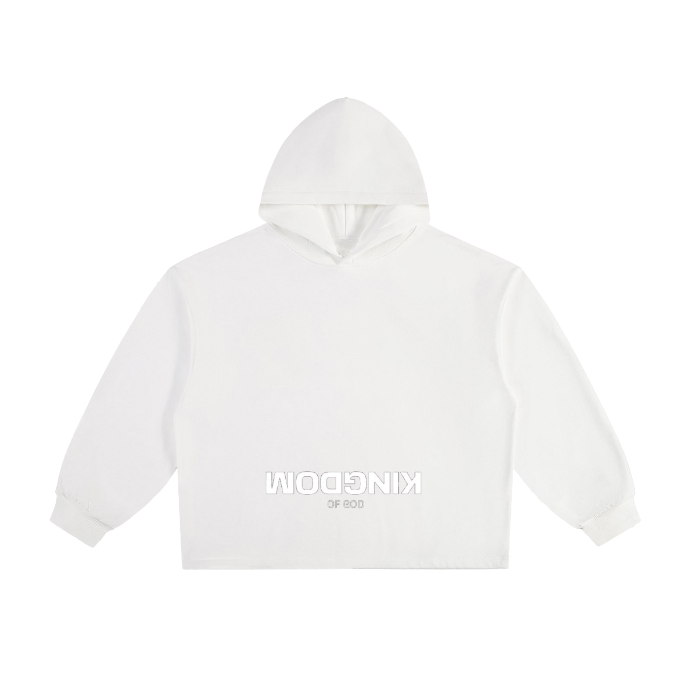 Kingdom of God Heavyweight Oversized Drawstring Hem Hoodie