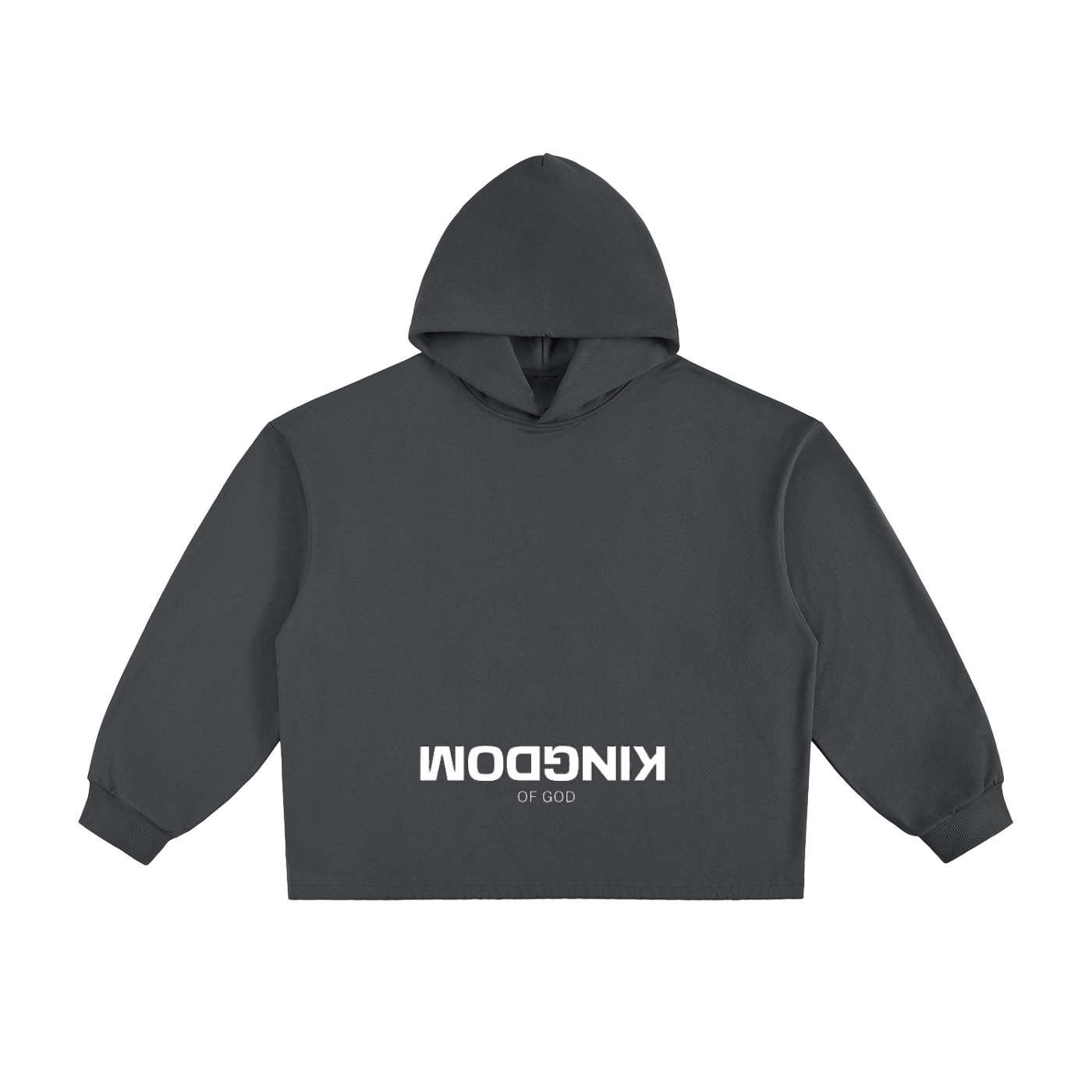 Kingdom of God Heavyweight Oversized Drawstring Hem Hoodie
