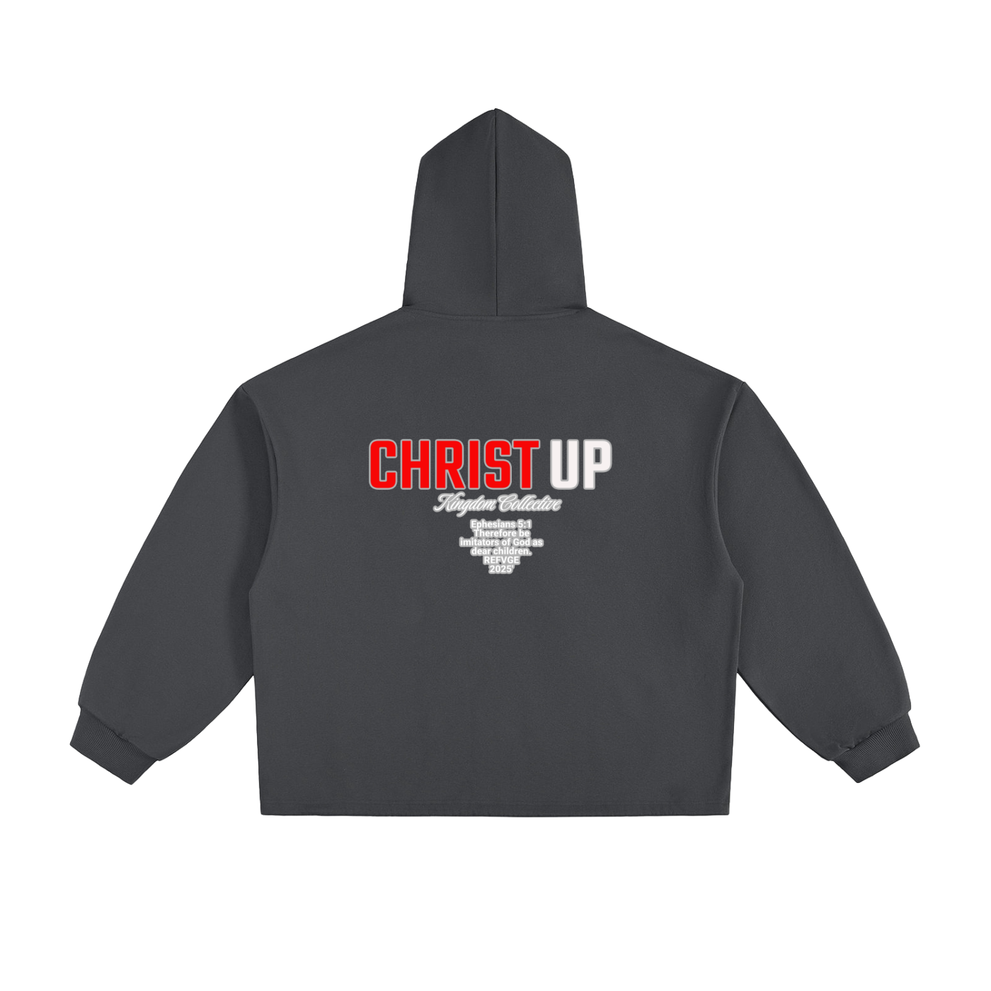 Kingdom of God Heavyweight Oversized Drawstring Hem Hoodie